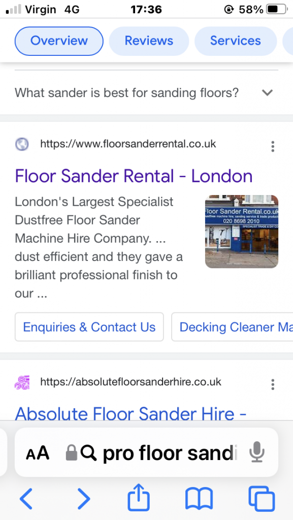 floor sander rental